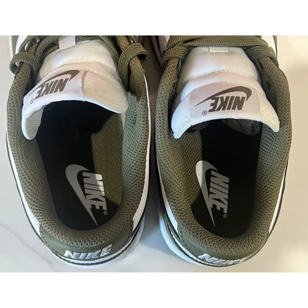 Nike Dunk Low Medium Olive White Womens 7 Mens 5.5 DD1503-120 Sneakers